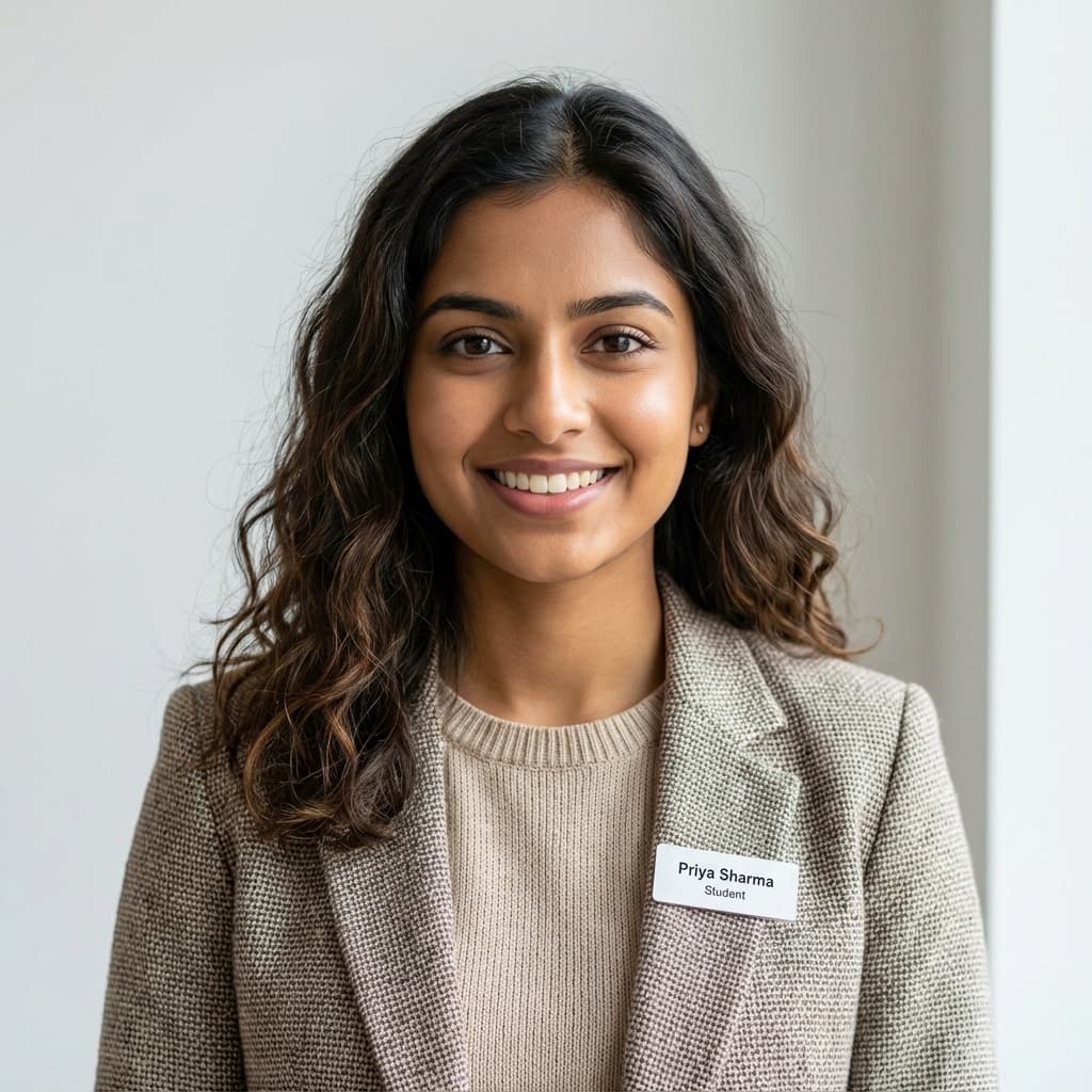 Student Priya Sharma